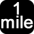 1 mile icon